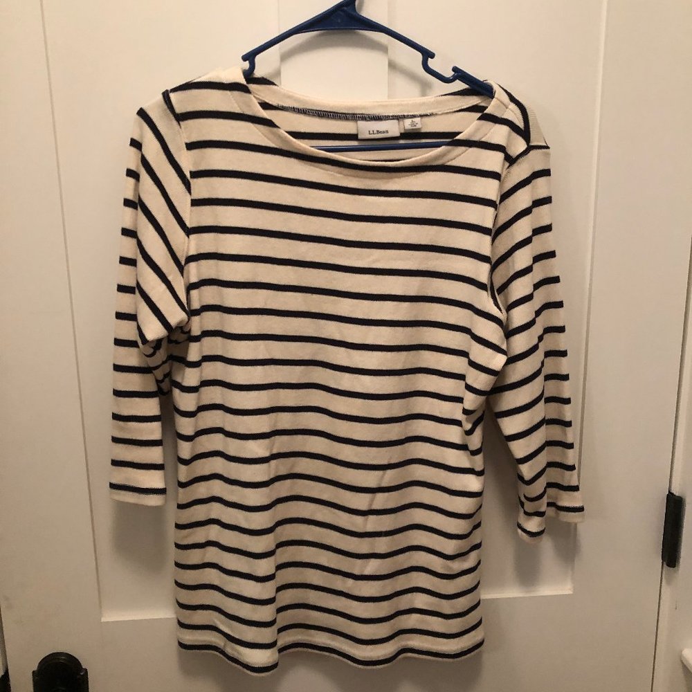 LL Bean Striped Boatneck